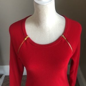 INC concepts Red w/ gold zippers long sleeve 
BRAND NEW From Macys